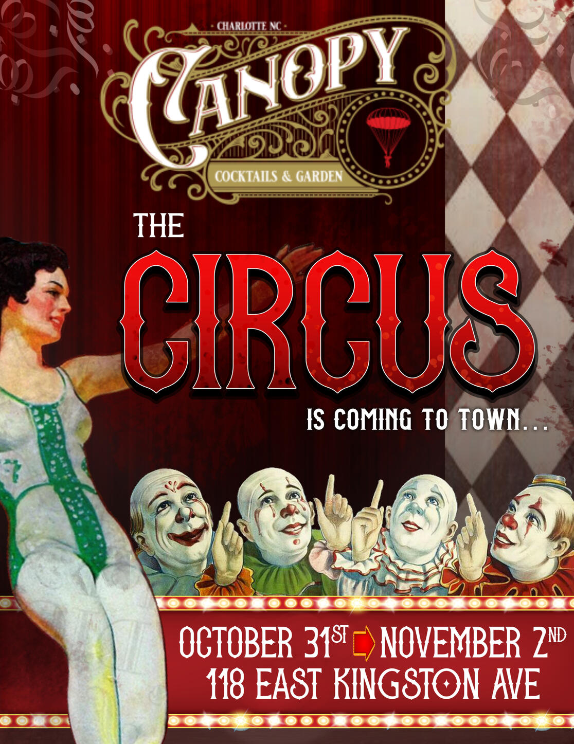 Canopy Nightclub - Themed Circus Night Charllote