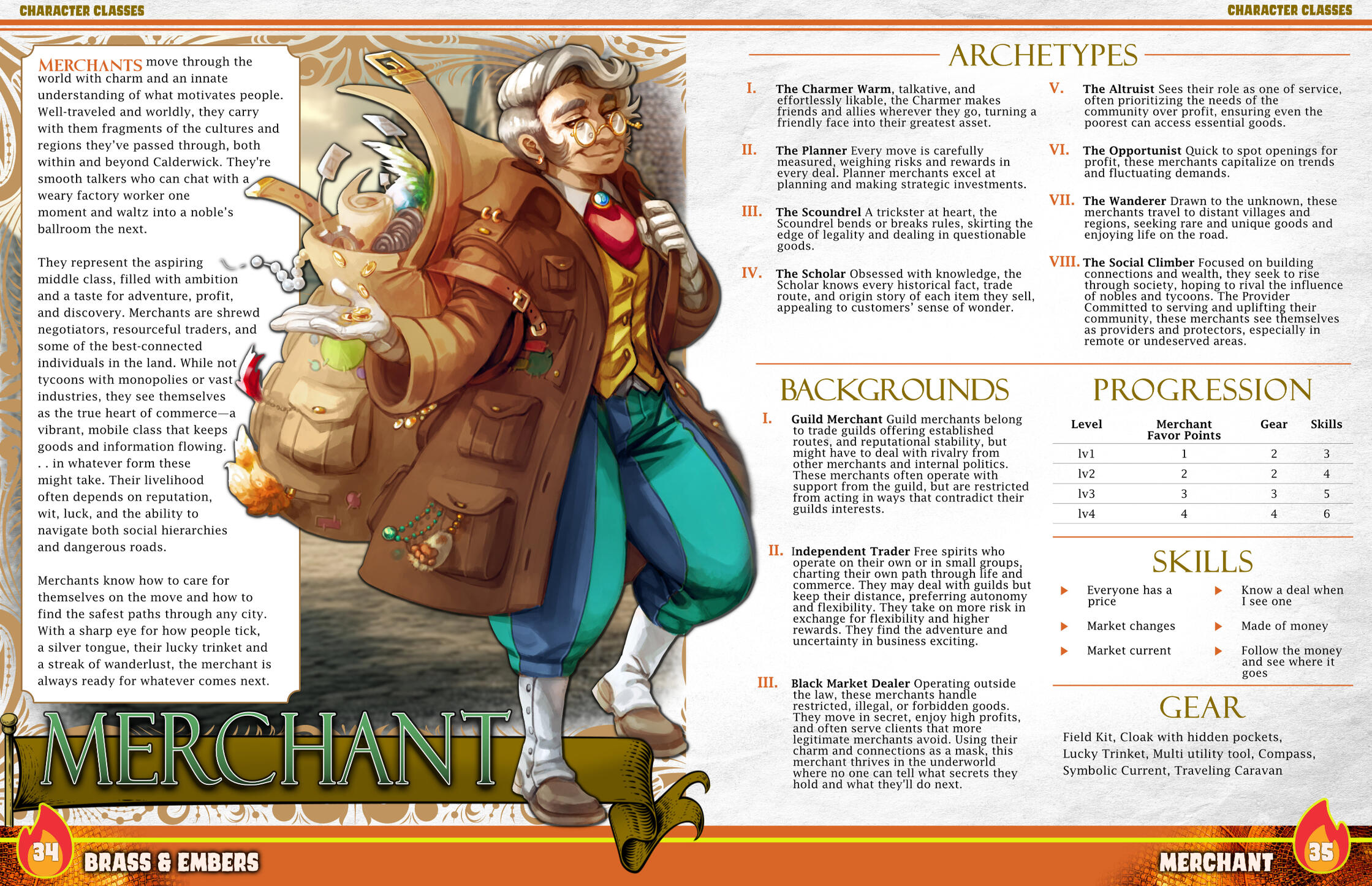 Brass &amp; Ember Class Spread